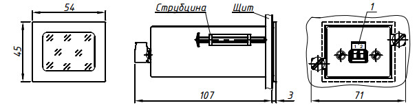 рис. 2 - Монтажный чертёж МТМ-ТСМ