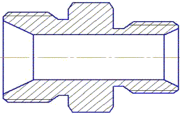 Схематическое изображение штуцера присоединительного