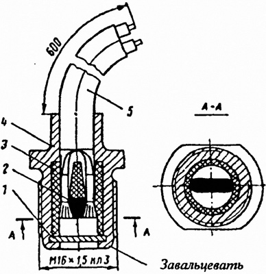 Рис.1. Схема датчика Т 393 м системы СКНБ