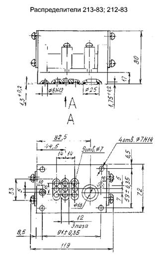Распределители 213-83, 212-83